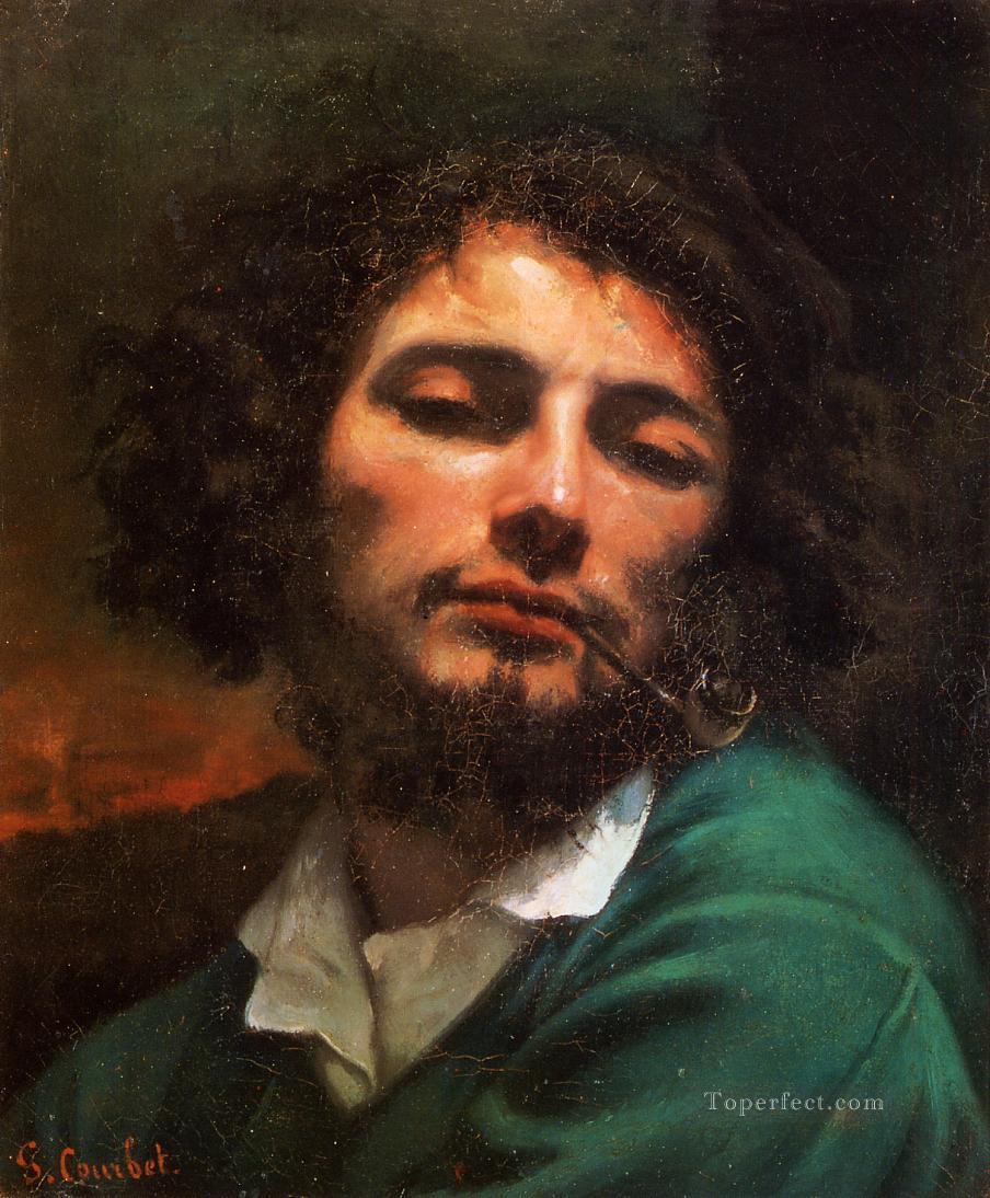 Portrait of the Artist aka Man with a Pipe Realist Realism painter Gustave Courbet Oil Paintings